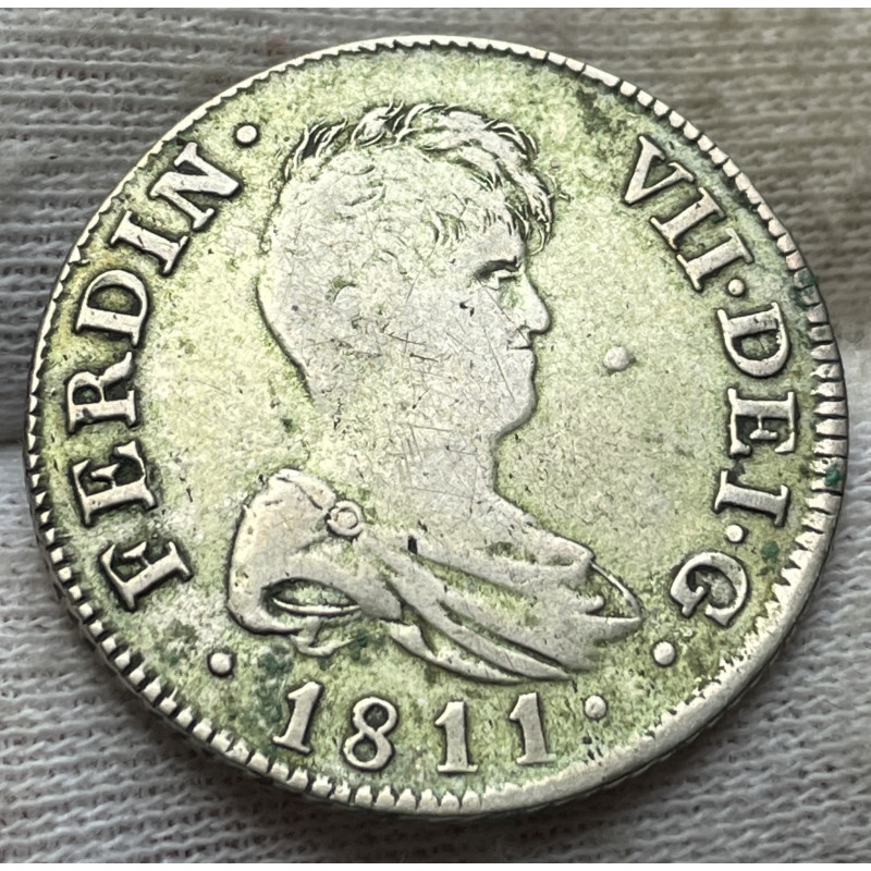 2 Reales to Fernandus VII - 1811 - palma de Mallorca - 5,70g Ag