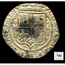 2 Reales de Juana y Carlos - 1548/1556 - México -6,68g Ag - AC.102