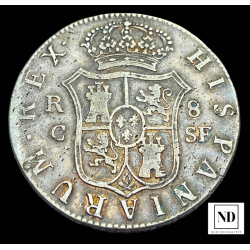 8 Reales to Fernandus VII -  1812 - palma de Mallorca - 26,32g Ar