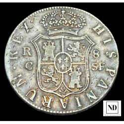 8 Reales de Fernando VII -  1812 - palma de Mallorca -26,32g Ag