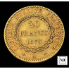 20 Francos de Francia del 1876 - 6,39g Au