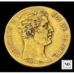 20 Francos de Carlos X de Francia del 1828 - 6,40g Au