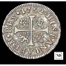 1/2 Real de Fernando VI - 1752 - Madrid - 1,38g Ag