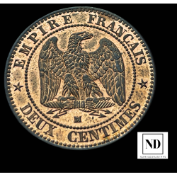 10 Centimes de Napoleón III - 1857 - Marsella - 2,02g a Cu