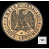 10 Centimes de Napoleón III - 1857 - Marsella - 2,02g a Cu