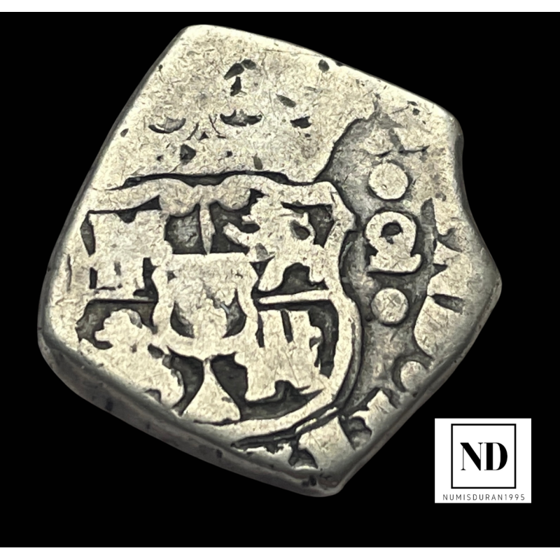 2 Reales de Felipe V - sf - Guatemala - 6,40g Ag