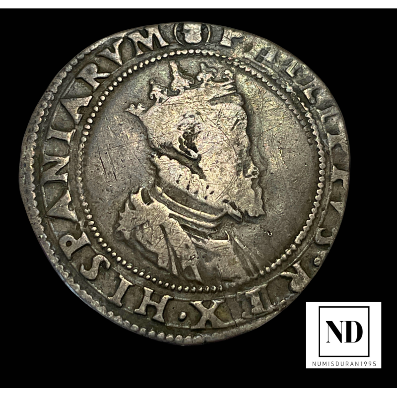 1/2 Ducatón de Felipe II ( 1556-1598) - Milán - 15,38g Ag