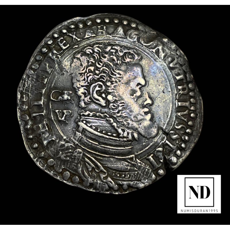 1/2 Ducado de Felipe II - Nápoles - 14,73g Ag