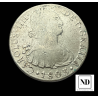 8 Reales de Carlos IV - 1803 - Lima - 27,03g Ag