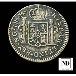 Real de Fernando VII - 1821 - Nueva Guatemala - 3,18g Ag