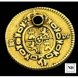 1/2 Escudo de Carlos III - 1786 - Madrid - 1,73g Au