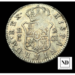 2 Reales de Fernando VII - 1812 - Cádiz - 5,85g Ag