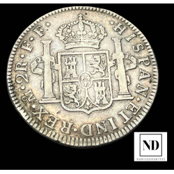 2 Reales de Carlos III - 1778 - México - 6,74g Ag - AC.666