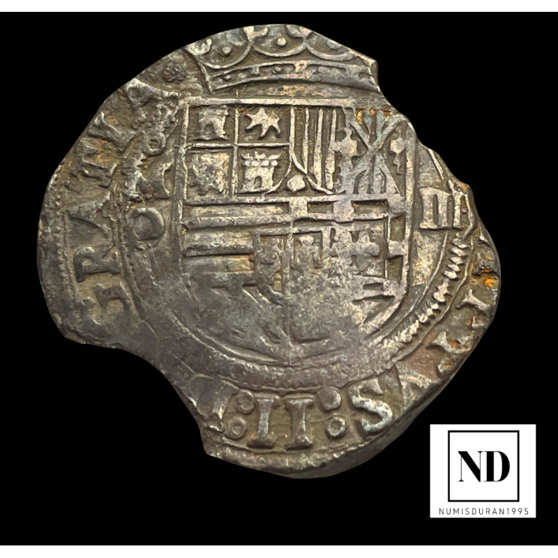 4 Reales de Felipe II - sf - México - 13,04g Ag - AC.505