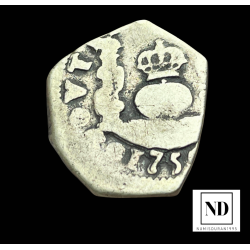 Real de Fernando VI - 1750 - Guatemala - 3,13g Ag - AC.130