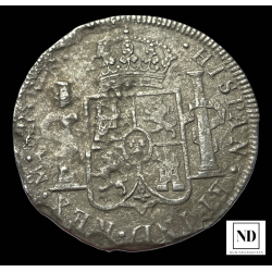 8 Reales de Carlos III - 1783 - México - 20,99g Ag "El Cazador"