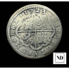 2 Reales de Felipe V - 1723/2 - Madrid - 4,98g Ag - AC.776