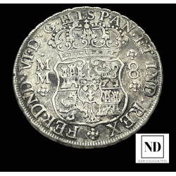 8 Reales de Fernando VI - 1758 - México - 26,67g Ag