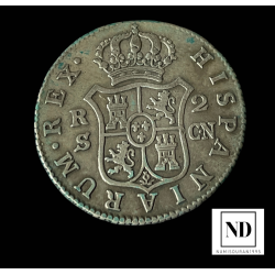 2 Reales de Carlos IV - 1795 - Sevilla - 5,78g Ag