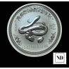 1/2 Onza de Plata - 50 Cents - 2001 - Australia -  Año de la Serpiente