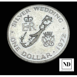 Dollar Aniversario Boda - 1972 - 28,28g Ag - Ref.cat: KM22 - Tirada: 65074
