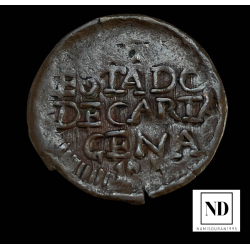 1/2 Real de Fernando VII - 18(?) - Cartagena - 1,74g Cu - Insurgentes