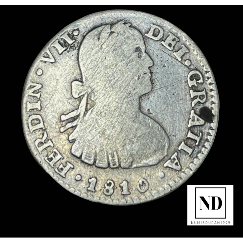 Real de Fernando VII - 1810 - México - 3,25g Ag - AC.602