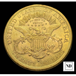 20 Dolares de Estados Unidos 1878 - 33,46g Au