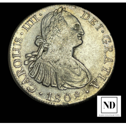8 Reales de Carlos IV -...