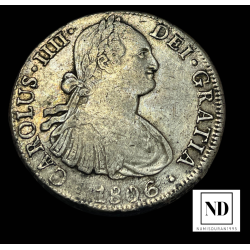 8 Reales de Carlos IV -...