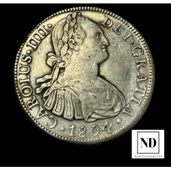 8 Reales de Carlos IV -...