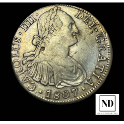 8 Reales de Carlos IV -...