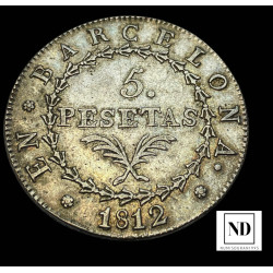 5 Pesetas de la Cataluña...