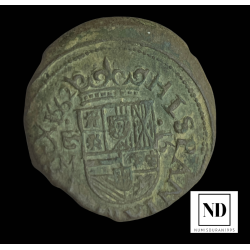 16 maravedís de Felipe IV - 1662 - Valladolid - 4,07g Cu