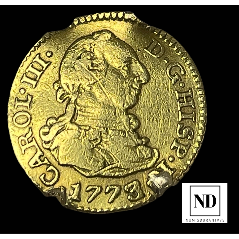 1/2 Escudo de Carlos III - 1778 - Madrid - 1,75g Au