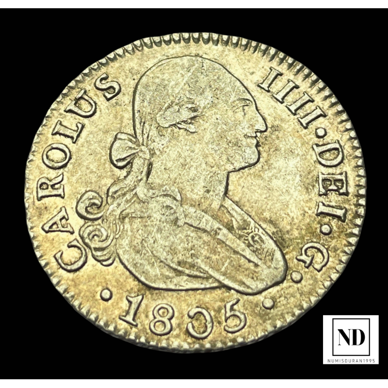 2 Reales de Carlos IV - 1805 - Sevilla - 5,89g Ag