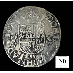 1/5 Ecu de Felipe II - 1563 - Antwerpen - 6,62g Ag