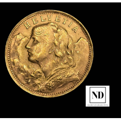 moneda de oro de inversión acuñada en Suiza