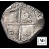 Reverso de 4 reales de Felipe IV acuñados en Toledo