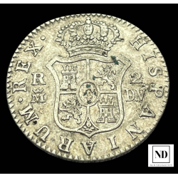 2 Reales de Carlos III - Madrid - 1787 - 5,86g Ag -