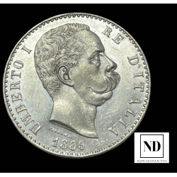 2 Liras de Umberto I - 1886...
