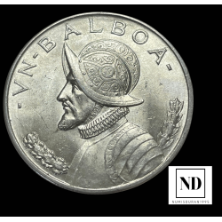 1 Balboa de la República de Panamá - 1947 - 26,70g Ag
