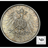 2 Mark de Guillermo II - 1913 - Berlín - 11,09g Ag