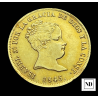 80 reales de Isabel II - Madrid - 1845 - 6,77g Au