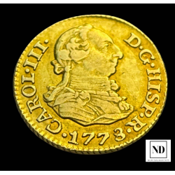 1/2 Escudo de Carlos III - 1778 - Madrid - 1,78g Au