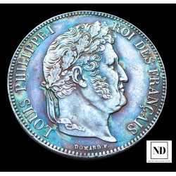 5 Francos de Luis Felipe I de Orleans - 1839 - 25,04g Ag