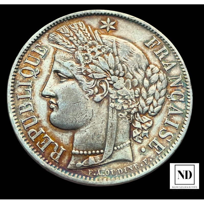 5 Francos del 1851 - 24,92g Ag