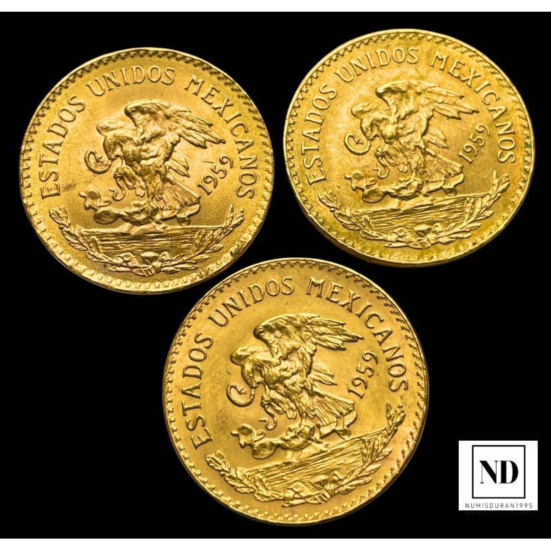 20 Pesos de México - 1959 - 16,66g Au