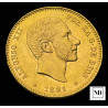 25 Pesetas de Alfonso XII - 1881 - 8,07g Au