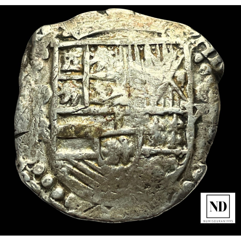 8 Reales de Felipe III - Potosí - 26,64g Ag